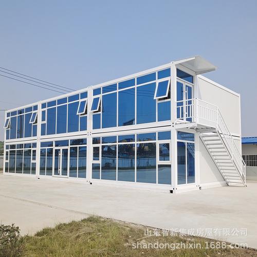 出口供應(yīng)玻璃幕墻打包箱 商鋪辦公室項(xiàng)目組裝快拼活動(dòng)房 集裝箱房